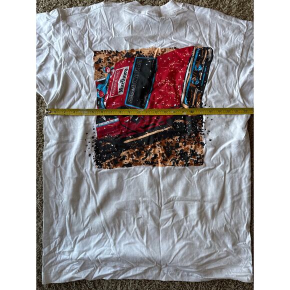Vintage Marlboro Adventure Team 4x4 White USA Made Single Stitch XL Pocket Tee - Picture 7 of 8